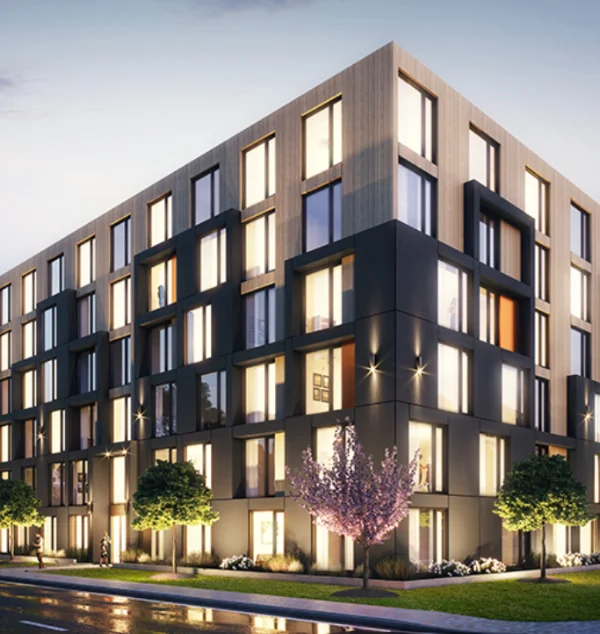 Vue de face des appartements Ori